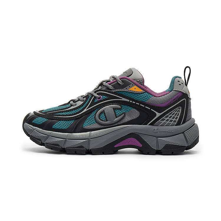 Champion Synthetic Leather Low top Running Shoes Women's Dark Lake Green/Black