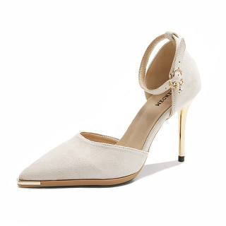 WECKER Suede Slim Heel High Heels Women's