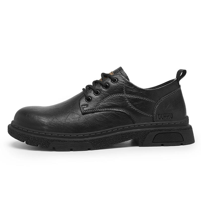 DUNNU Casual Leather Shoes Men's Low Top