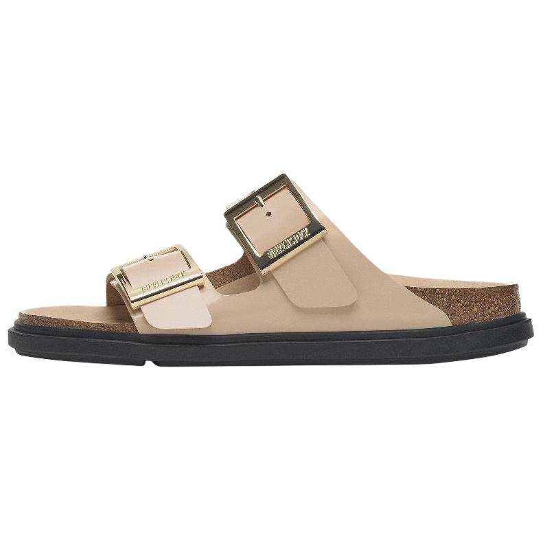 Birkenstock Arizona Abrasion Resistant Slide Slippers Women's Beige Narrow