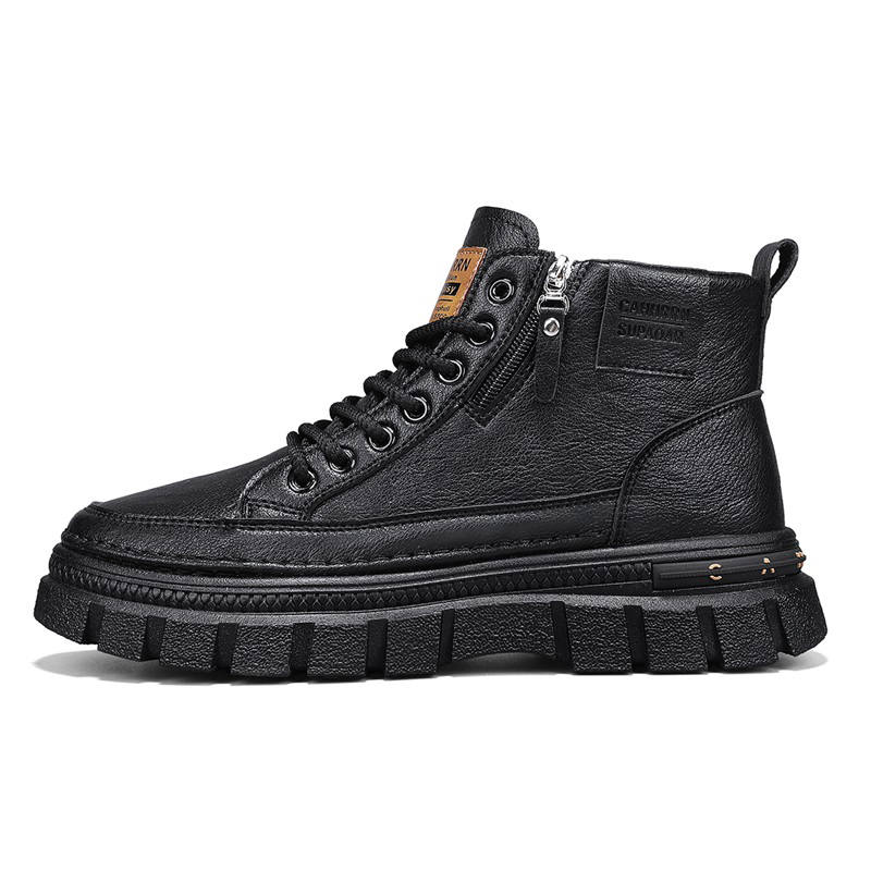 GONGNIUMEILI Combat Boots Men's Black/Brown