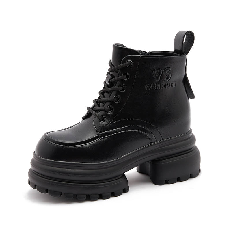 MILANLIANGE Crew Combat Boots Women's