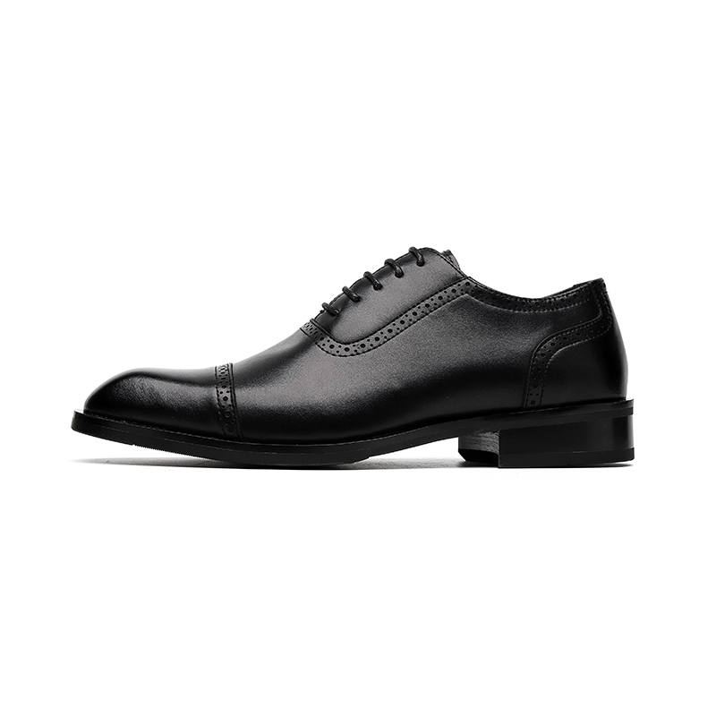 LUOMENG Dress Shoes Men's Low Top Black, Brown