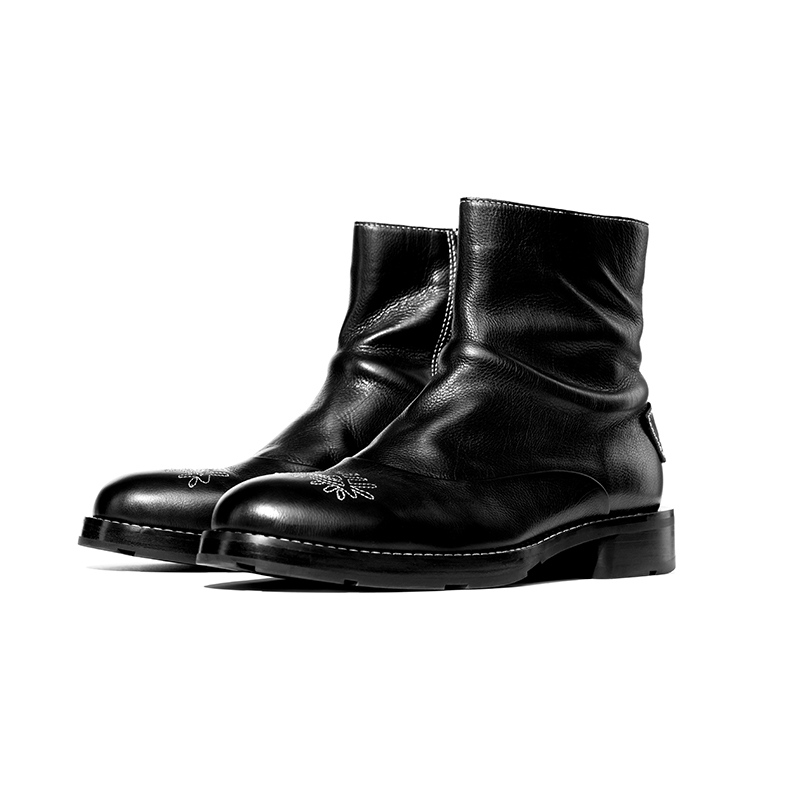 Kami Anger Wild Gaze Mountain Dream·Time Collection Short Wing Chelsea Boots Chelsea Boots Unisex