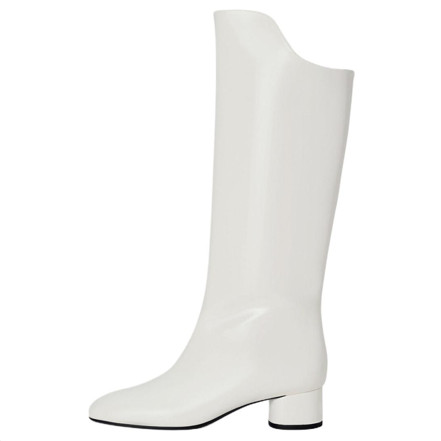 CHARLES&KEITH Pu Knee high Boots Women's White