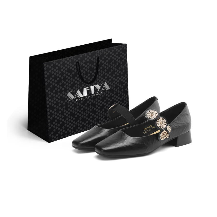 Safiya Chunky Heel Mary Jane Shoes Women's