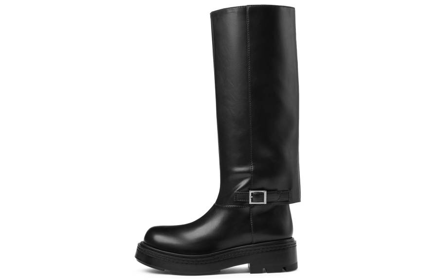 CHARLES&KEITH Small Ck Pu Knee high Boots 5.1cm Women's