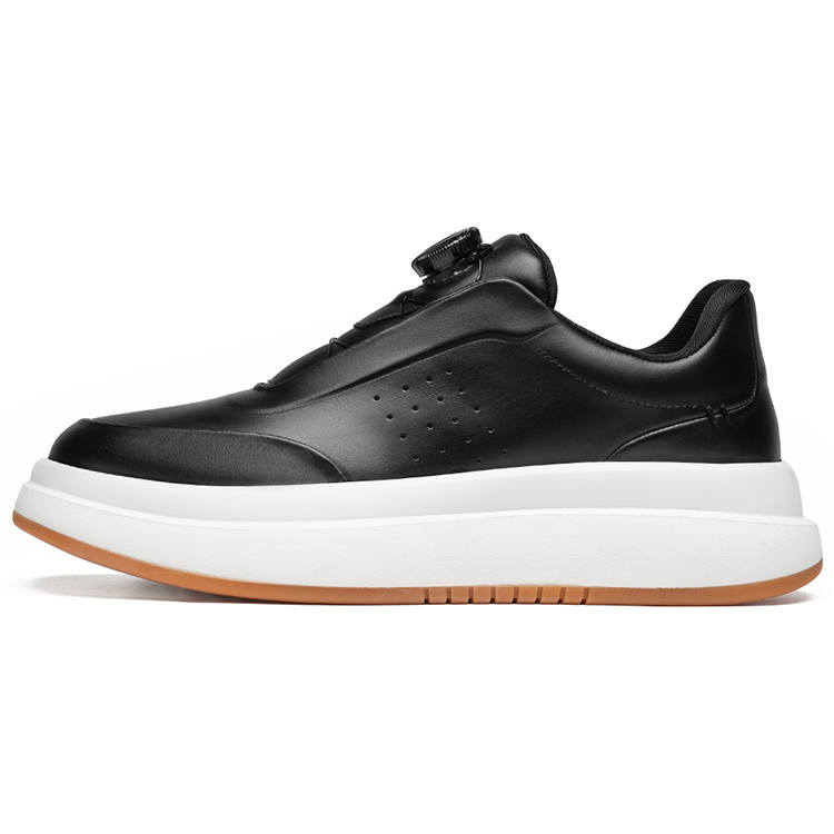 ROBERTA DI CAMERINO Napoli Collection Cow Leather Fashion Trend Low top Casual Shoes Men's Black