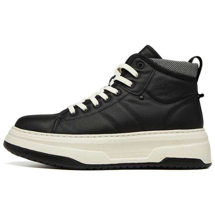 VICKI BROWN High top France Fashion High End Luxury High Top Shoes Versatile Genuine Leather Men's