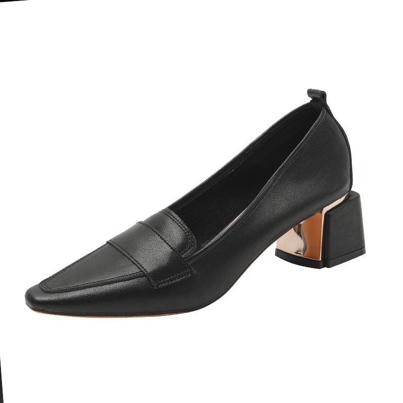 YAFEI XUANYU Microfiber Leather Chunky Heel High Heels 5CM Women's