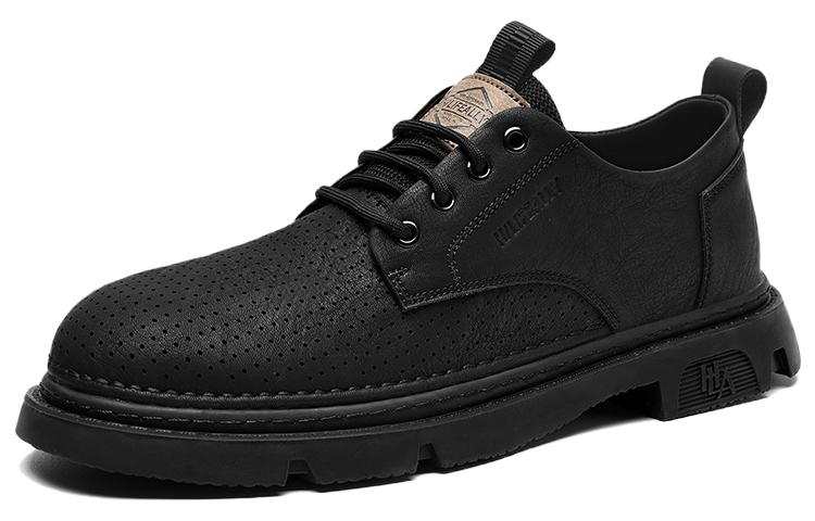 HLA Men's Casual Shoes Men's Low Top Black