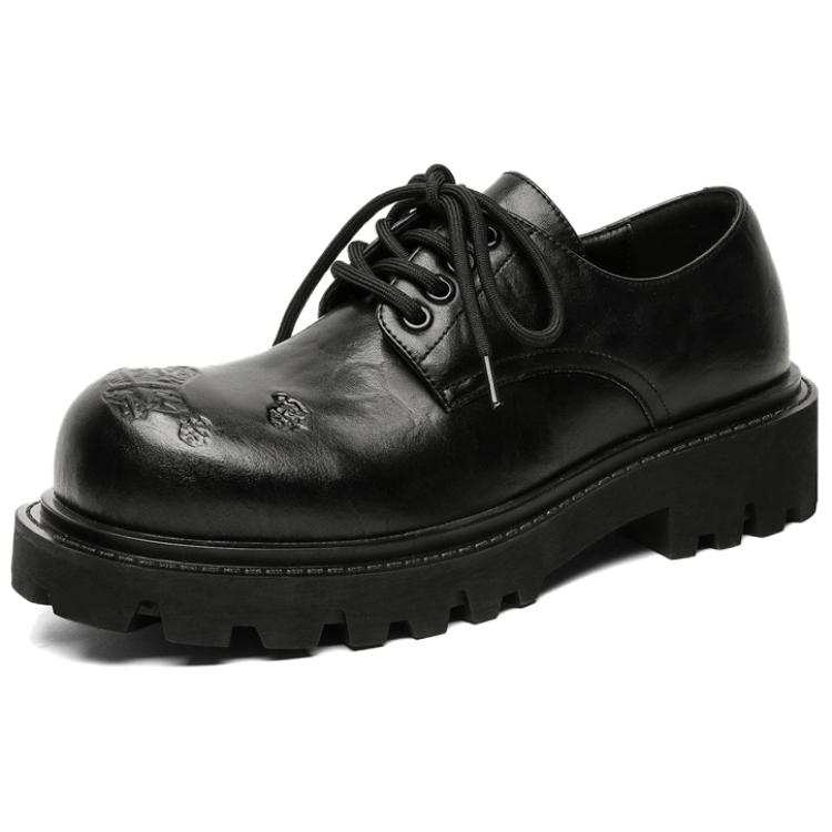 WEISHIBANGWEI WEISHIBANGWEI Microfiber Leather Casual Leather Shoes Men's Black