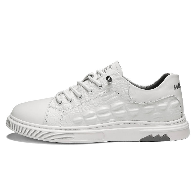 WENNAI Top Grain Cow Leather Abrasion Resistant Abrasion Resistant Low top Skateboard Shoes Men's
