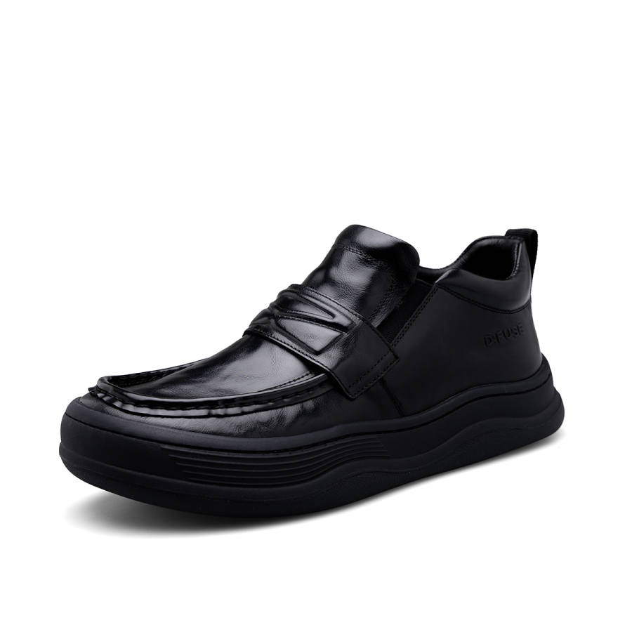 D:FUSE SCANDINAVIA D FUSE SCANDINAVIA Cow Leather Casual Shoes Men's Black