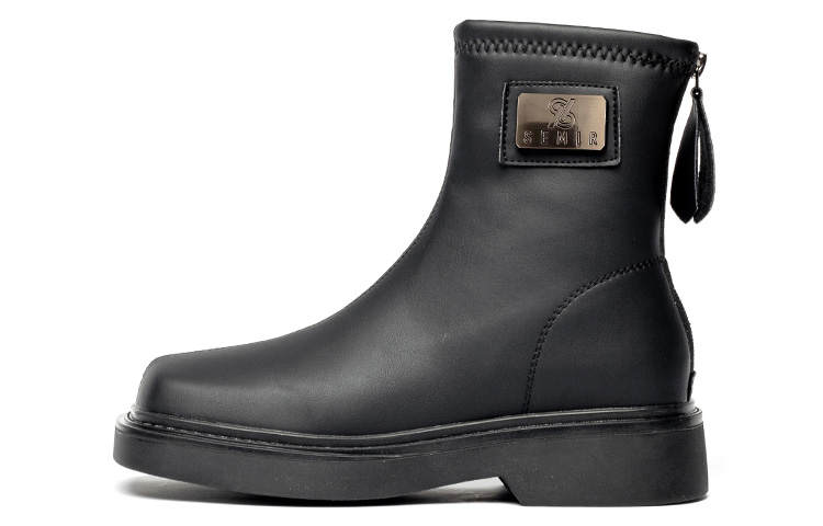 SEMIR Pu Ankle Boots 4cm Women's Fleece lined