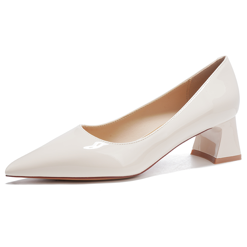 LANMOU High Heels Women's Ecru/Angora Red/Black/Nude