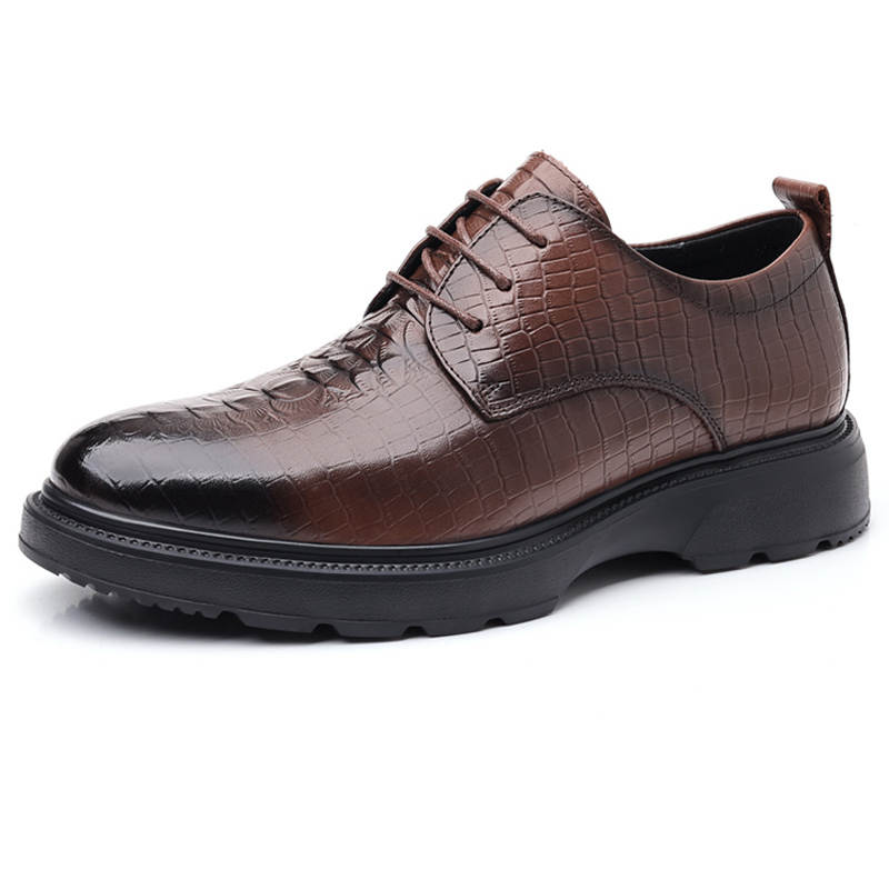 SHUPATE Dress Shoes Men's Low Top Black/Brown