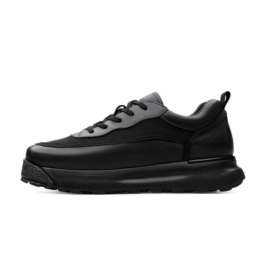 D:FUSE SCANDINAVIA D FUSE SCANDINAVIA Cow Leather Low top Casual Shoes Men's Black