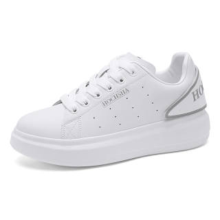 HOCHSHA Cow Leather Abrasion Resistant Lightweight Height Increasing Low top Skateboard Shoes Unisex