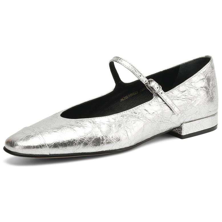 Rosa Bianca Sheepskin Chunky Heel Mary Jane Shoes 1.8cm Women's