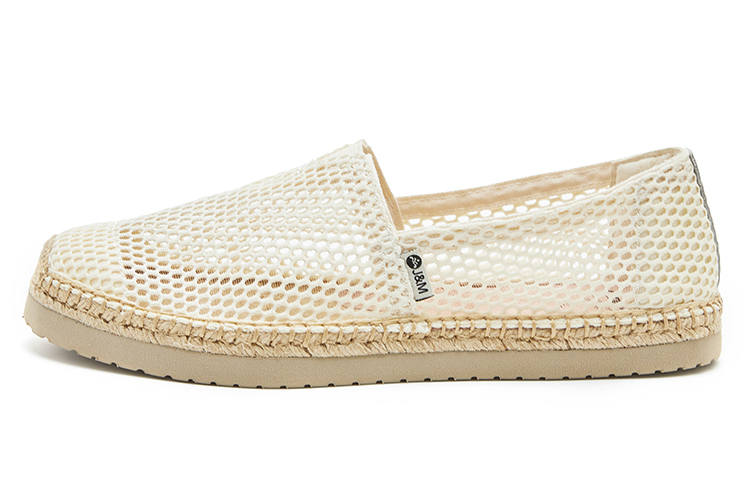 Joy&Mario Joy&Mario Fabric Espadrilles Men's White