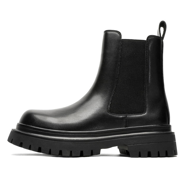 V ZERO FIVE V ZERO FIVE Microfiber Leather Chelsea Boots Men's Black