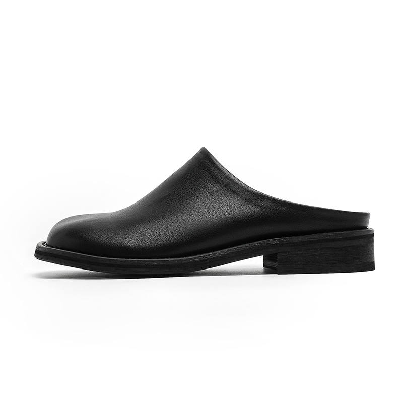 XIAOTOULANG Closed Toe Slippers Men's Black
