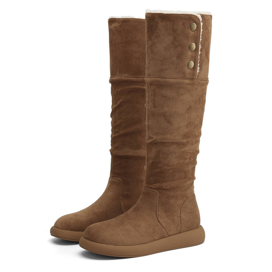SAFIYA Knee High Boots Women's Camel/Coffee