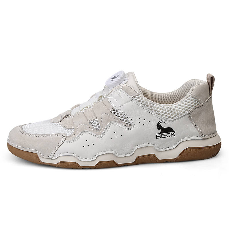 BECK Cow Leather Slip Resistant, Abrasion Resistant, Lightweight Low top Casual Shoes Men's