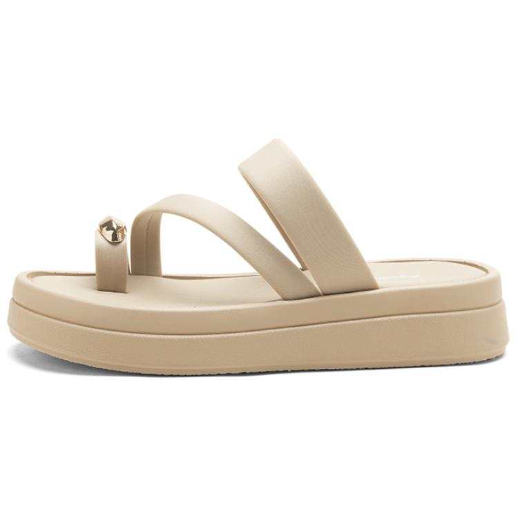 AGSDON Metal Slide Slippers 4cm Women's