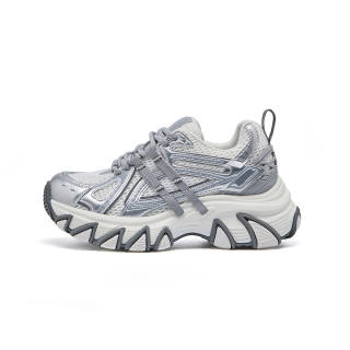 BURGELY Fabric Lightweight Low top Chunky Sneakers Women's