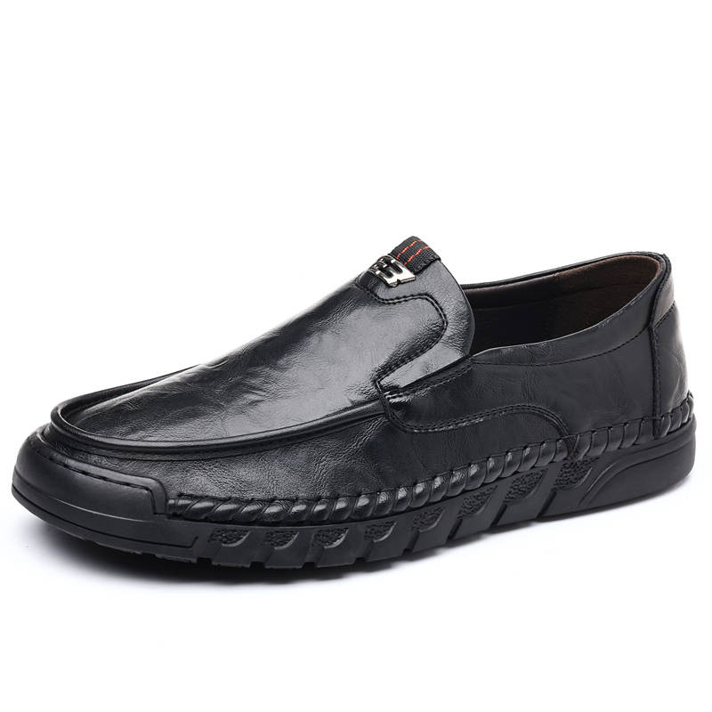 POPULAR ROUSE PR Cow Split Leather Casual Shoes Men's