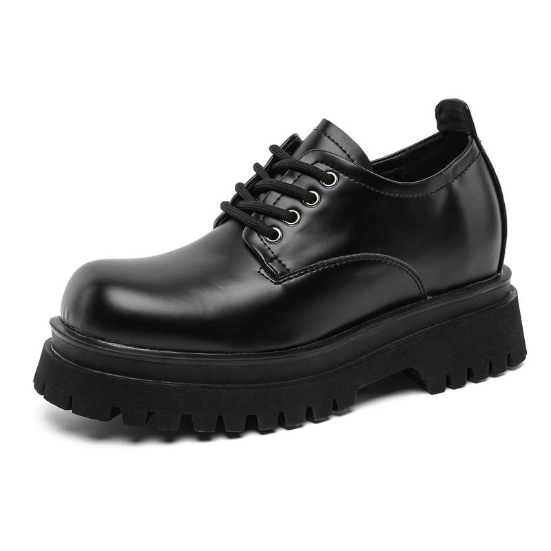 SOBB SOBB Casual Leather Shoes Men's Low Top Black