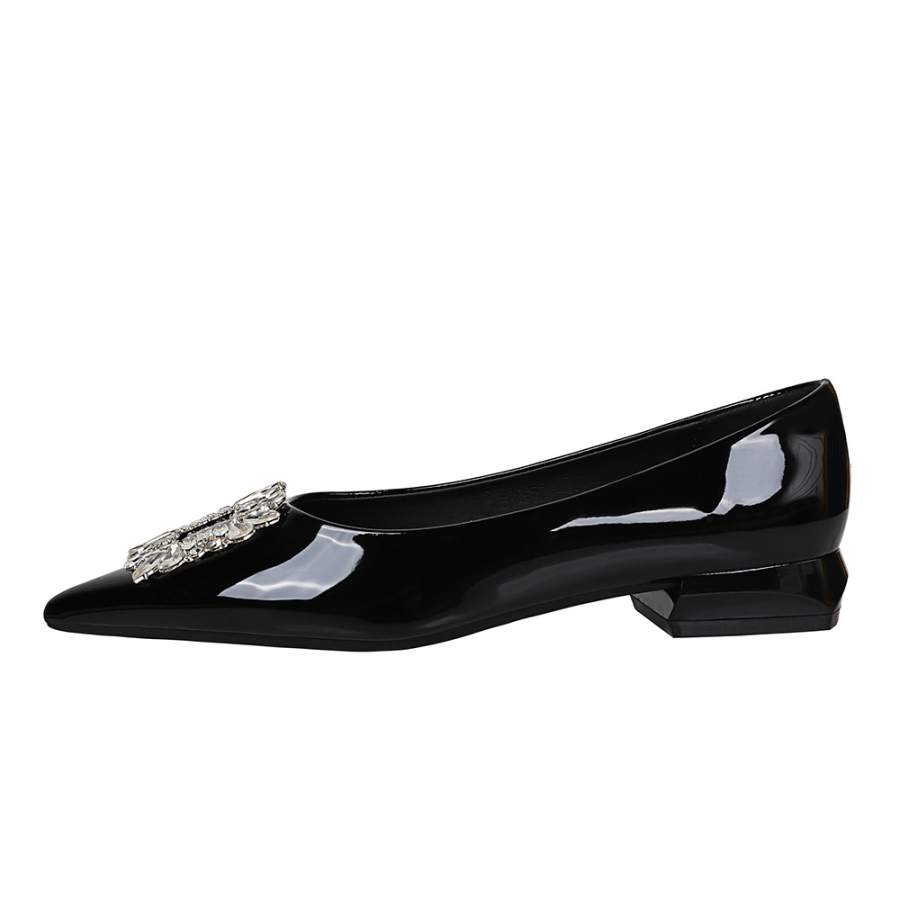 QITUMAUL Patent Leather Casual Shoes Women's