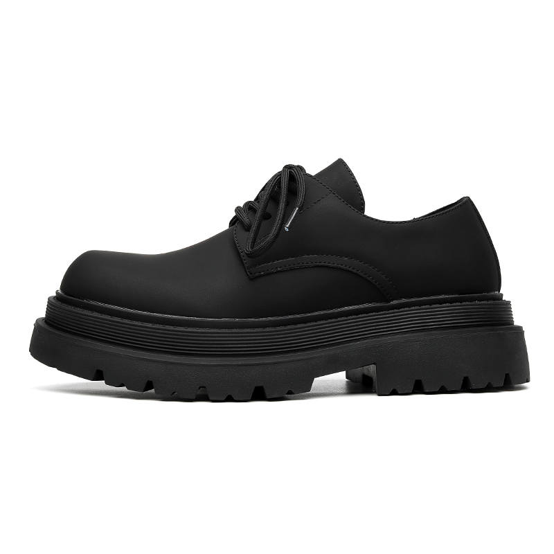 CHILANG CHILANG Microfiber Leather Casual Shoes Men's Black