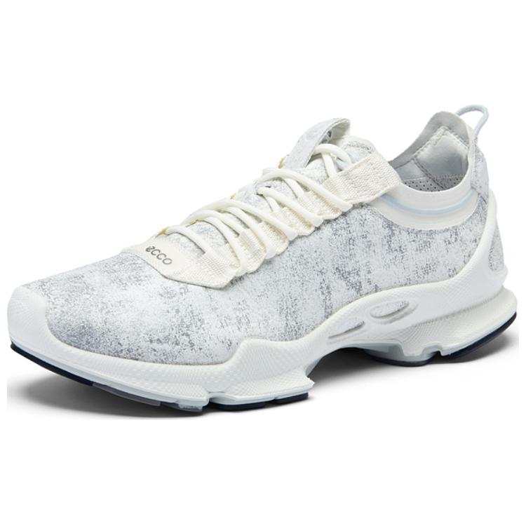 Ecco Striding C Minimalist Fashion Cow Leather Slip Resistant Low top Running Shoes Men's Neon White