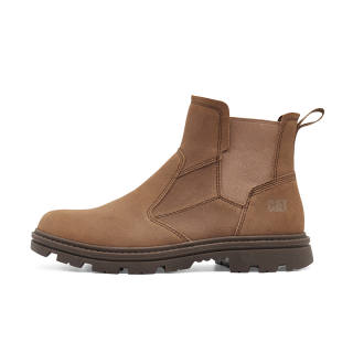 CAT Cow Leather Short Chelsea Boots Men's