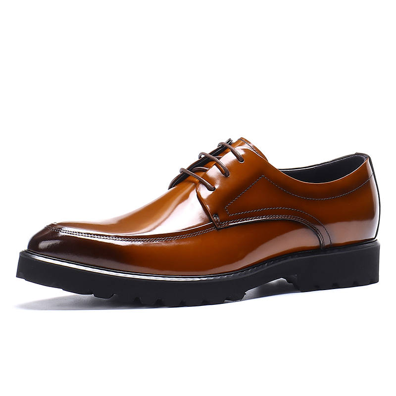 ASTON M.JAZZ Top Grain Cow Leather Dress Shoes Men's