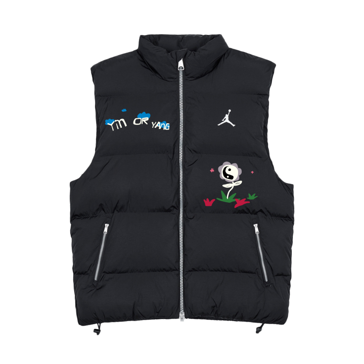 Jordan Jordan Vests Unisex Black Stand Collar Moderate Other