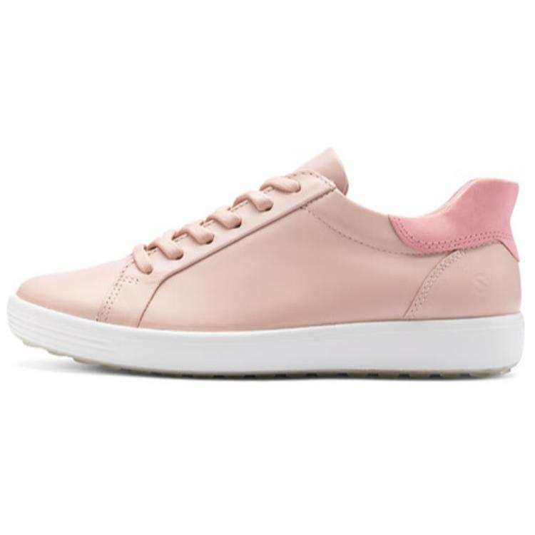 Ecco SoftCool Size 7 Cow Leather Low top Skateboard Shoes Women's Pink