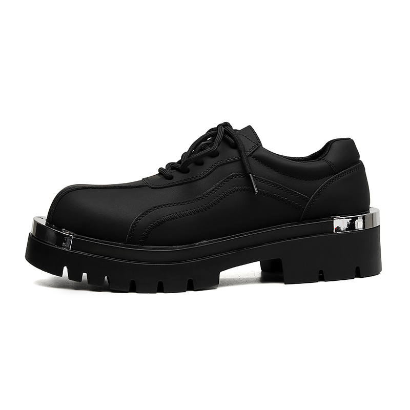 LUOMAIKE Microfiber Leather Casual Shoes Men's Black