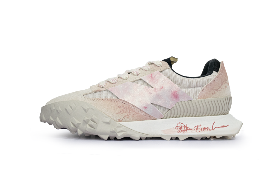 New Balance New Balance XC 72 Rose Vows Textile, Split Suede Low top Casual Shoes Unisex Beige Pink