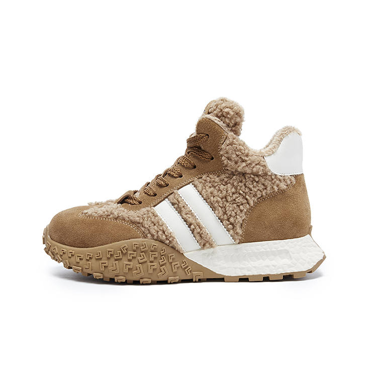 ZGR Fleece Lined Versatile Fashion Mid top Casual Shoes Women's