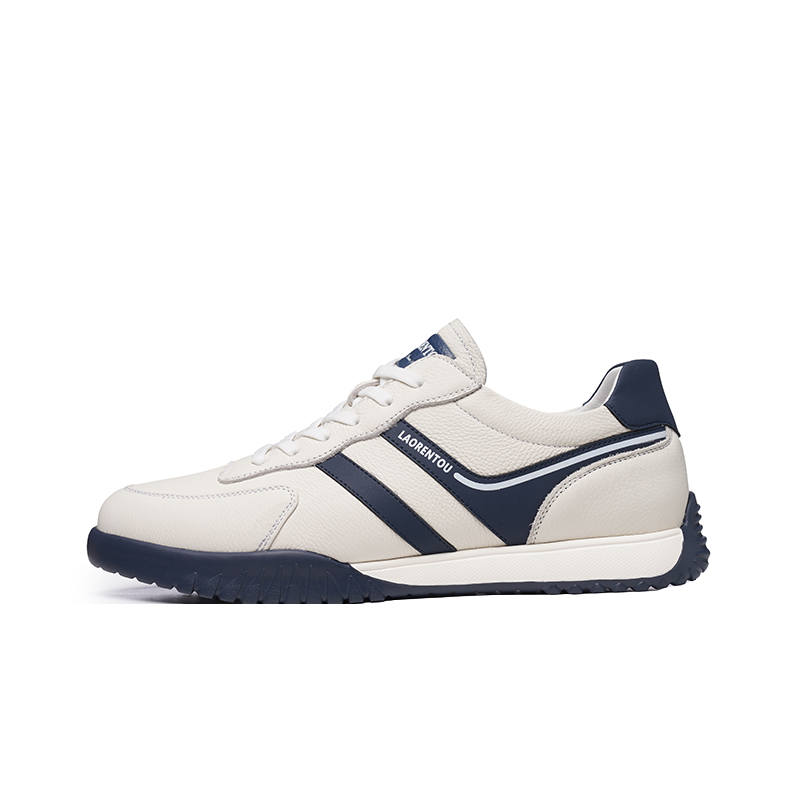 LAORENTOU Top Grain Cow Leather Slip Resistant Low top Casual Shoes Men's