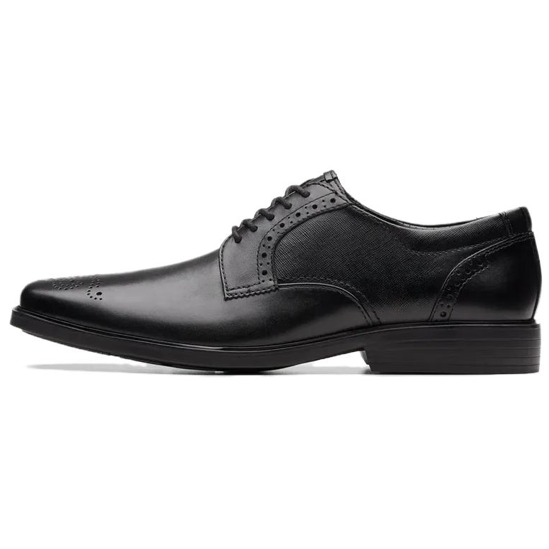 Clarks Clarkslite Tie Leather Dress Shoes Men's Black