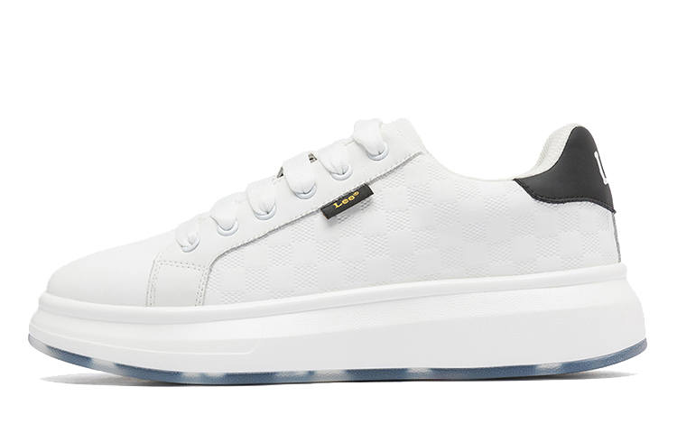 Lee White Sneakers Low top Skateboard Shoes Unisex