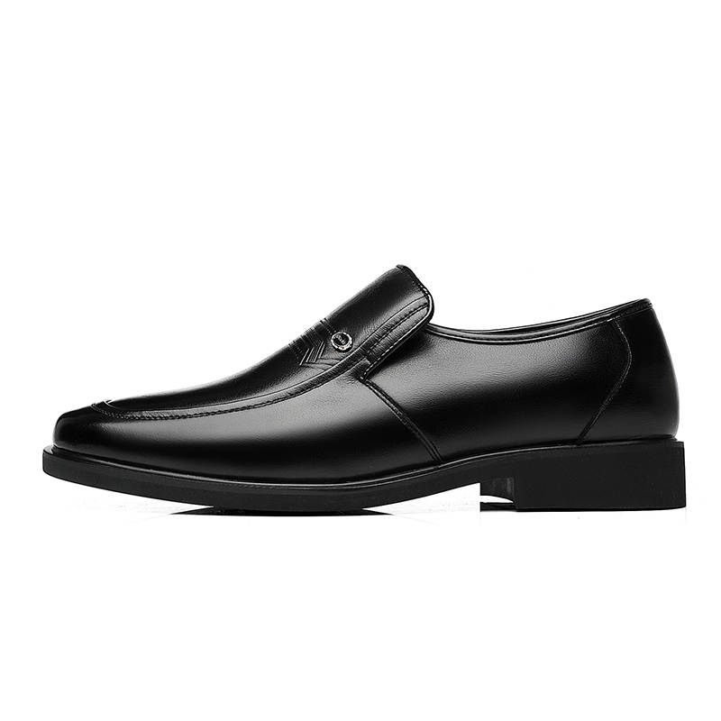 POPULAR ROUSE PR Top Grain Cow Leather Casual Shoes Men's Black