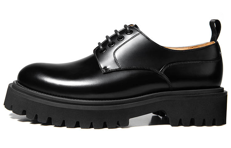 THOM WILLS x SKARO Cleanfit Shiny Chunky Derby Shoes Casual Shoes 4.8cm Men's Black