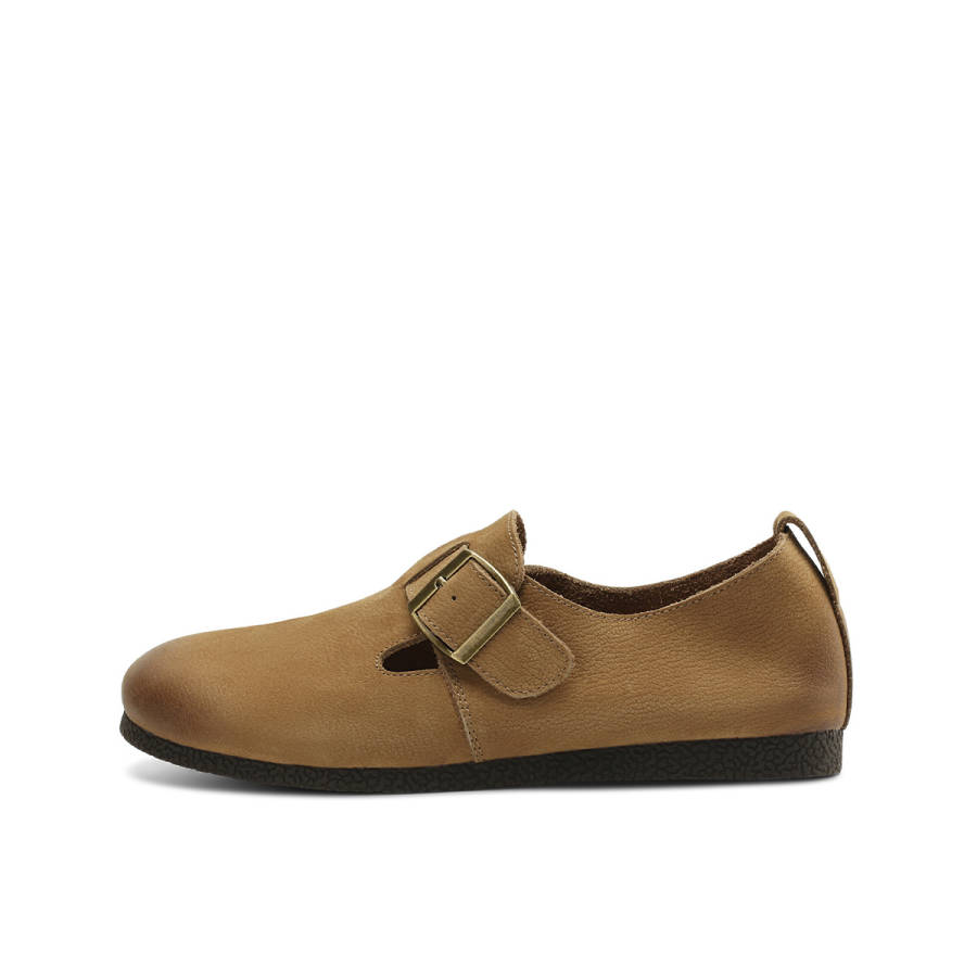 BOERDIQI Birkenstock Shoes Cow Leather Casual Shoes 1.4cm Women's