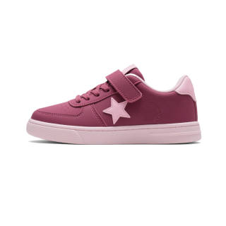 FULLXUAN Microfiber Leather Low top Skateboard Shoes Women's Pink
